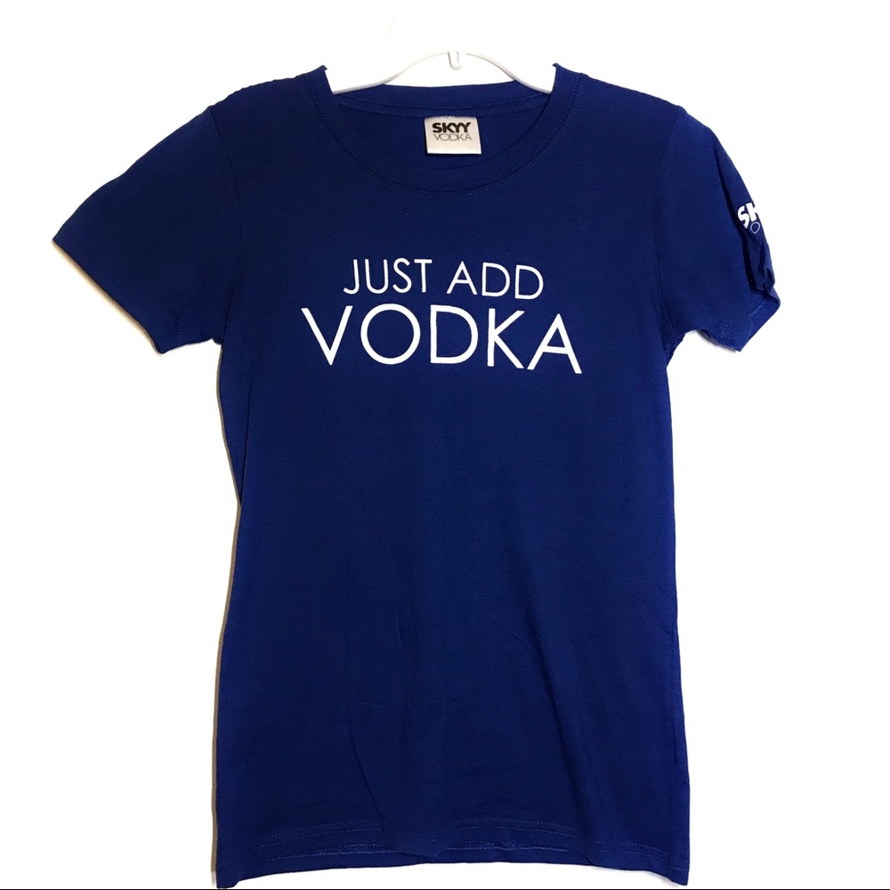 Just Add Vodka Fitted Graphic T Shirt